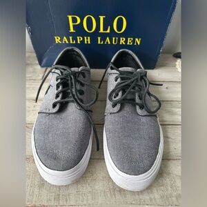 Polo by Ralph Lauren Gray Sneakers with Canvas Upper